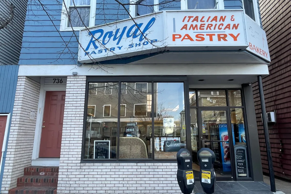 Royal Pastry Shop Contact Cambridge Storefront - Italian Bakery Shop